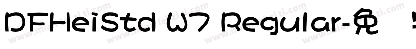 DFHeiStd W7 Regular字体转换